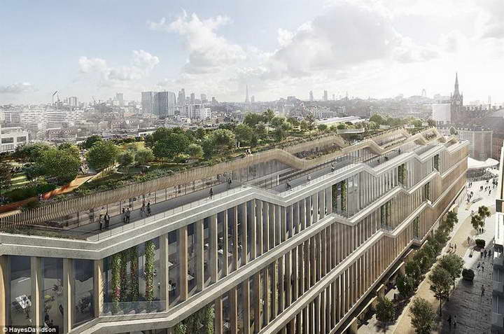 التصميم النهائي لمقر "جوجل" الجديد في لندن بتكلفة مليار جنيه إسترليني